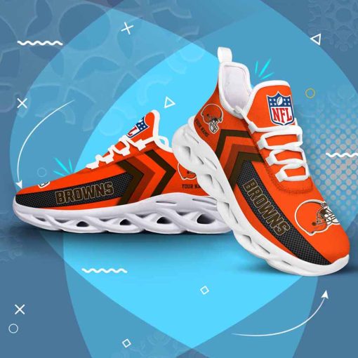 Cleveland Browns Custom Name Max Soul Shoes V08 - Image 4