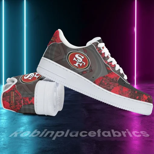 San Francisco 49ers Shoes AF 1 Perfect Gift For Fans V02 - Image 3