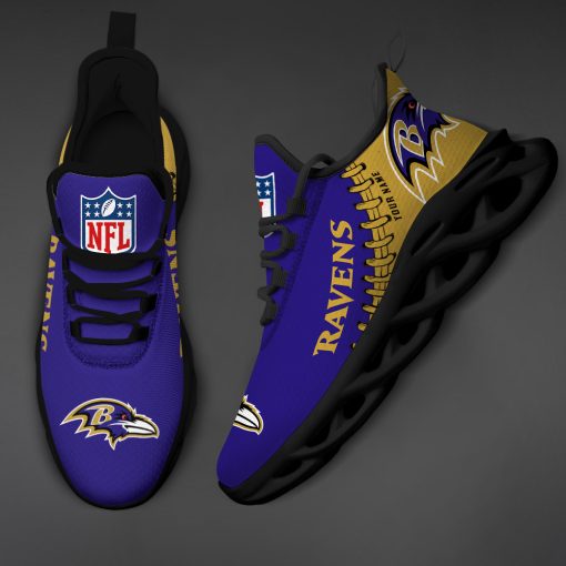 Baltimore Ravens Custom Name Max Soul Shoes V15 - Image 5