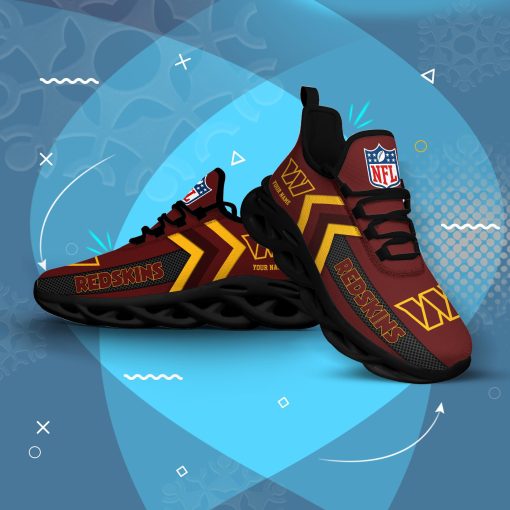 Washington Commanders Custom Name Max Soul Shoes V08 - Image 5