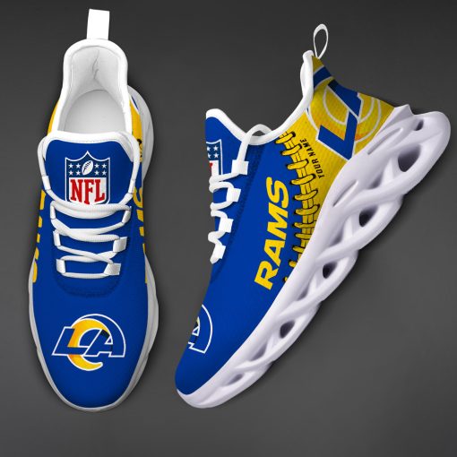 Los Angeles Rams Custom Name Max Soul Shoes V15 - Image 4