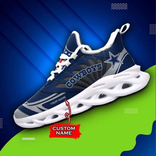 Dallas Cowboys Custom Name Max Soul Shoes V09 - Image 6
