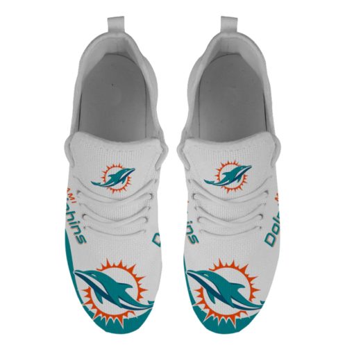 Miami Dolphins Shoes YZ All Over Print V41 - Image 7