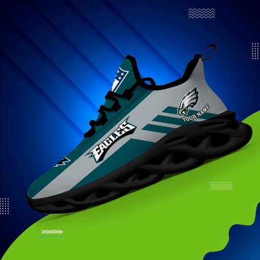 Philadelphia Eagles Custom Name Max Soul Shoes V04 - Image 4