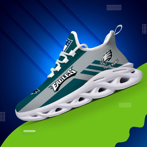 Philadelphia Eagles Custom Name Max Soul Shoes V04 - Image 5