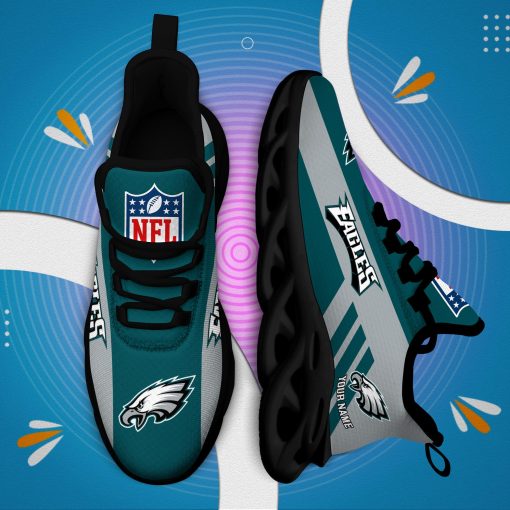 Philadelphia Eagles Custom Name Max Soul Shoes V04 - Image 6