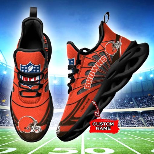 Cleveland Browns Custom Name Max Soul Shoes V09 - Image 3