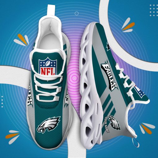 Philadelphia Eagles Custom Name Max Soul Shoes V04 - Image 7