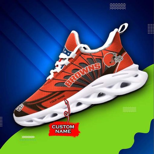 Cleveland Browns Custom Name Max Soul Shoes V09 - Image 4