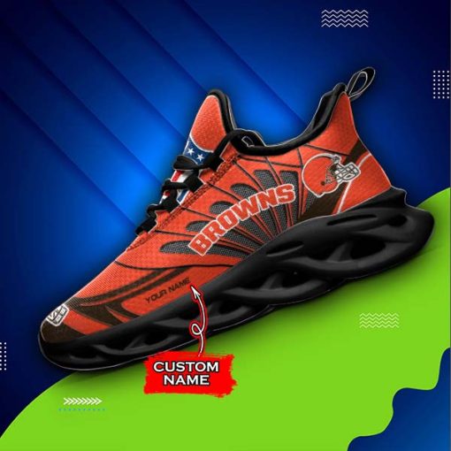 Cleveland Browns Custom Name Max Soul Shoes V09 - Image 5