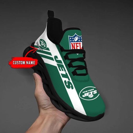 New York Jets Custom Name Max Soul Shoes V04 - Image 3