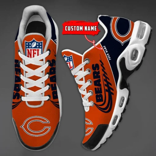 Chicago Bears Custom Name Air Cushion Sports Shoes V20 - Image 4