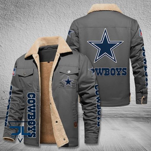 DLCB Fleece Leather Jacket V3116 - Image 6