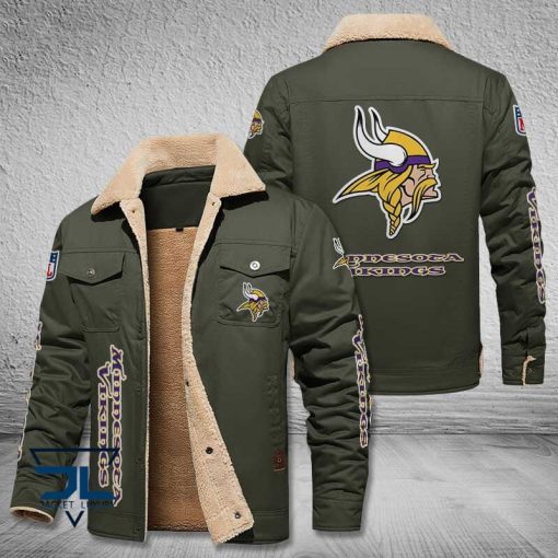Minnesota Fleece Leather Jacket V3116 - Image 6