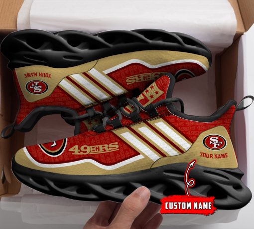 San Francisco 49ers  Sport Shoes Custom Name V35 - Image 3