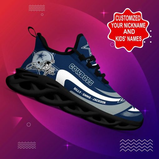 Dallas Cowboys Shoes Fashion Custom Name Shoes V38 - Image 7