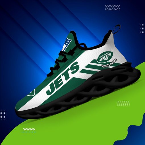 New York Jets Custom Name Max Soul Shoes V04 - Image 4