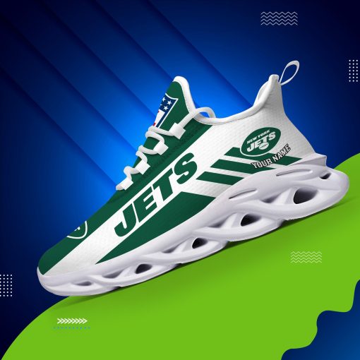 New York Jets Custom Name Max Soul Shoes V04 - Image 5