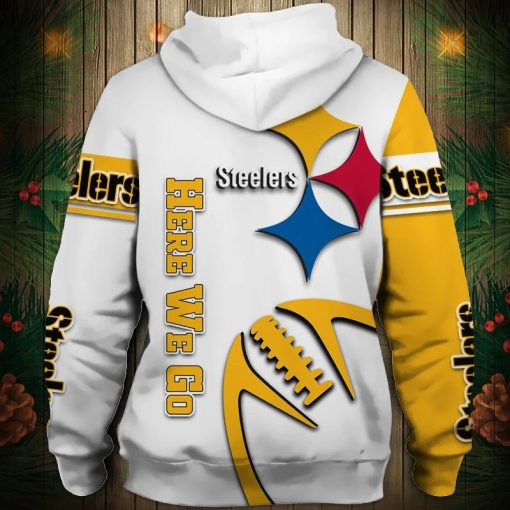 Pittsburgh Steelers Hoodie Here We Go V09 - Image 4