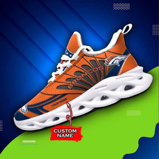 Denver Broncos Custom Name Max Soul Shoes V09 - Image 4