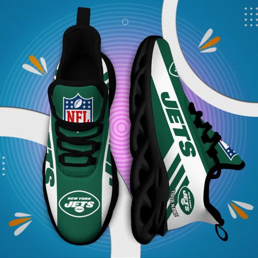 New York Jets Custom Name Max Soul Shoes V04 - Image 6