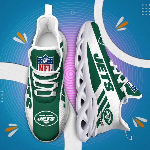New York Jets Custom Name Max Soul Shoes V04 - Image 7