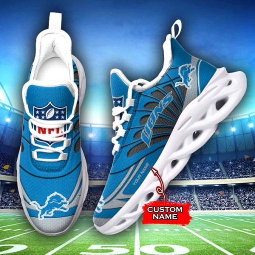 Detroit Lions Custom Name Max Soul Shoes V09 - Image 2