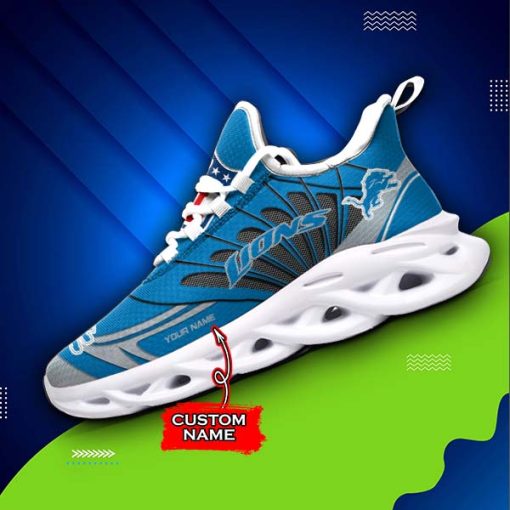 Detroit Lions Custom Name Max Soul Shoes V09 - Image 4