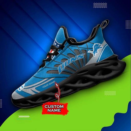 Detroit Lions Custom Name Max Soul Shoes V09 - Image 5