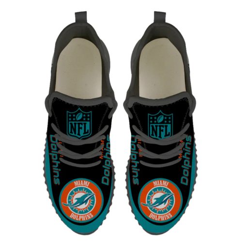 Miami Dolphins Shoes YZ All Over Print V41 - Image 6