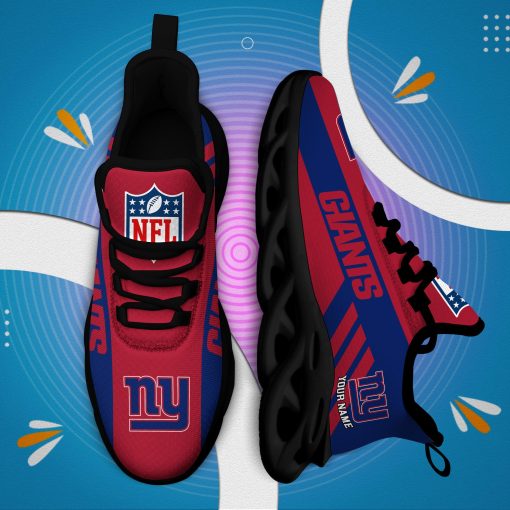 New York Giants Custom Name Max Soul Shoes V04 - Image 6
