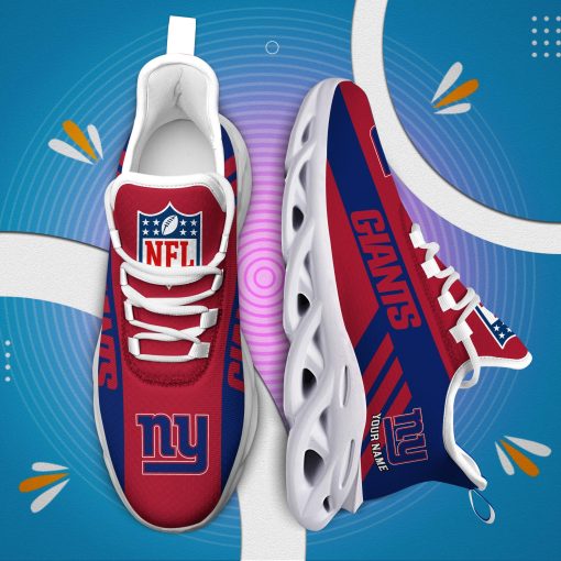 New York Giants Custom Name Max Soul Shoes V04 - Image 7