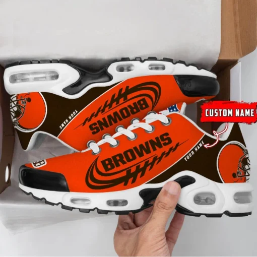 Cleveland Browns Custom Name Air Cushion Sports Shoes V20 - Image 3