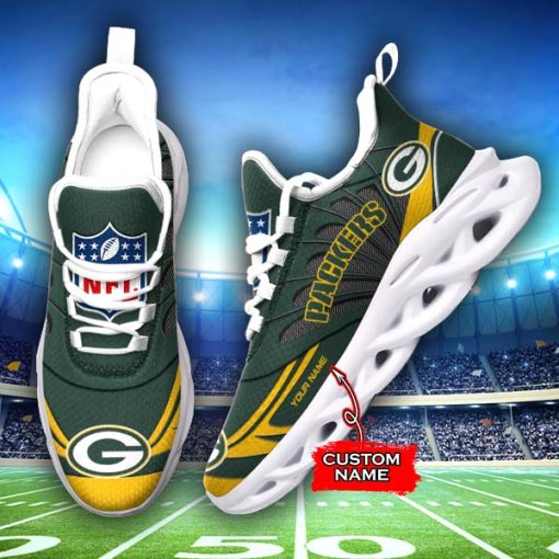 Green Bay Packers Custom Name Max Soul Shoes V09 - Image 2