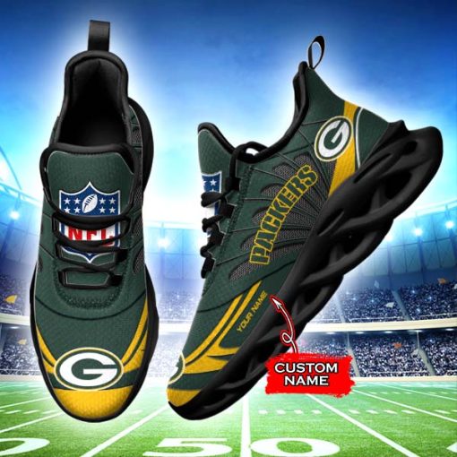 Green Bay Packers Custom Name Max Soul Shoes V09 - Image 3