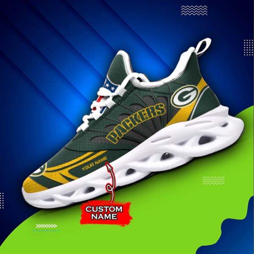 Green Bay Packers Custom Name Max Soul Shoes V09 - Image 4
