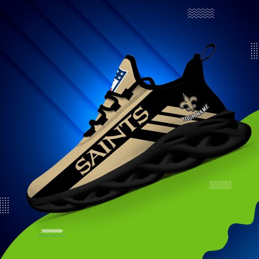 New Orleans Saints Custom Name Max Soul Shoes V04 - Image 4