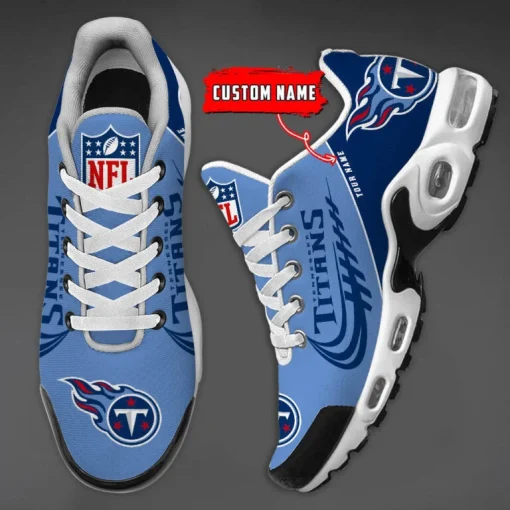 Tennessee Titans Custom Name Air Cushion Sports Shoes V20 - Image 4