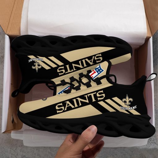 New Orleans Saints Custom Name Max Soul Shoes V04 - Image 8