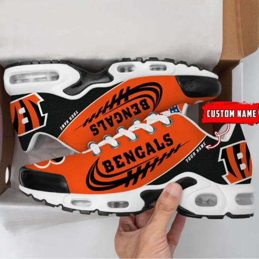 Cincinnati Bengals Custom Name Air Cushion Sports Shoes V20 - Image 3