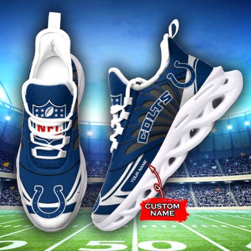 Indianapolis Colts Custom Name Max Soul Shoes V09 - Image 2