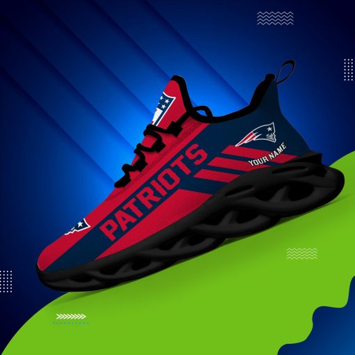 New England Patriots Custom Name Max Soul Shoes V04 - Image 4