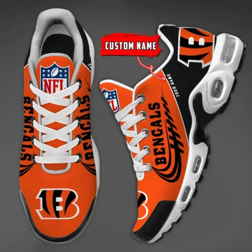 Cincinnati Bengals Custom Name Air Cushion Sports Shoes V20 - Image 4