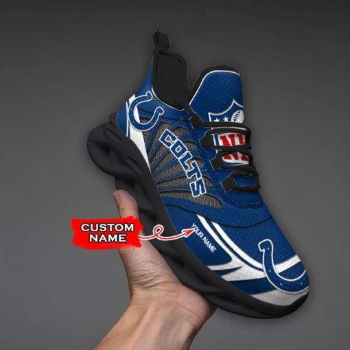 Indianapolis Colts Custom Name Max Soul Shoes V09 - Image 6