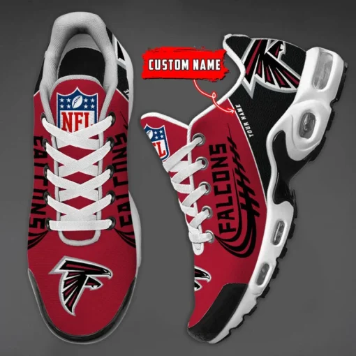 Atlanta Falcons Custom Name Air Cushion Sports Shoes V20 - Image 3