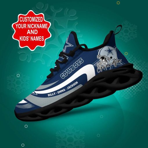 Dallas Cowboys Shoes Fashion Custom Name Shoes V38 - Image 4