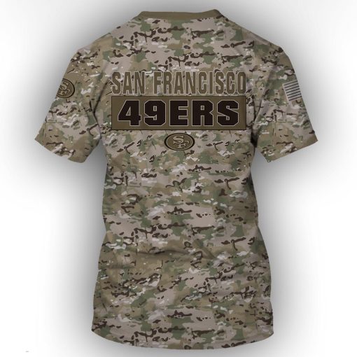 San Francisco 49ers Hoodies and T-Shirts Camo Styles 3D Print V25 - Image 10