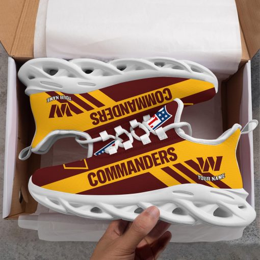 Washington Commanders Custom Name Max Soul Shoes V04 - Image 9