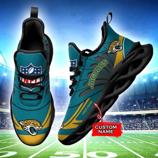 Jacksonville Jaguars Custom Name Max Soul Shoes V09 - Image 3