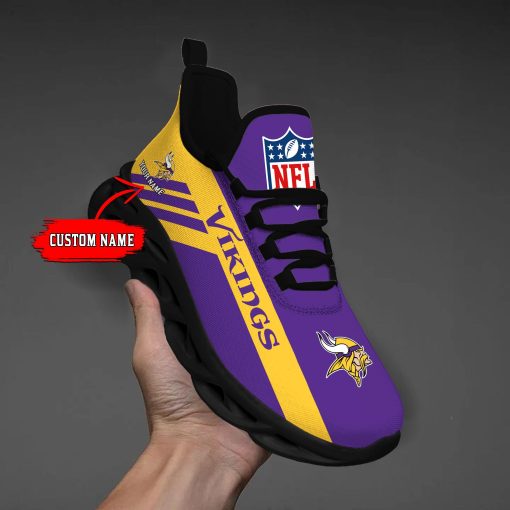 Minnesota Vikings Custom Name Max Soul Shoes V04 - Image 3
